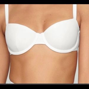 CUUP Bikini WHITE  Balconette top (size 11)34 E (DD) The Highwaist bottom (3/M)